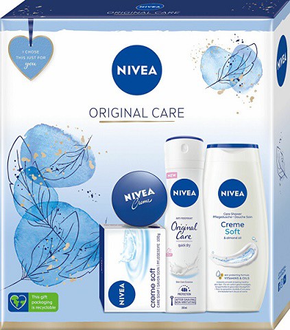 Kazeta Nivea SPG+deo+krém+mýdlo | Kosmetické a dentální výrobky - Pánská kosmetika - Dárkové kazety